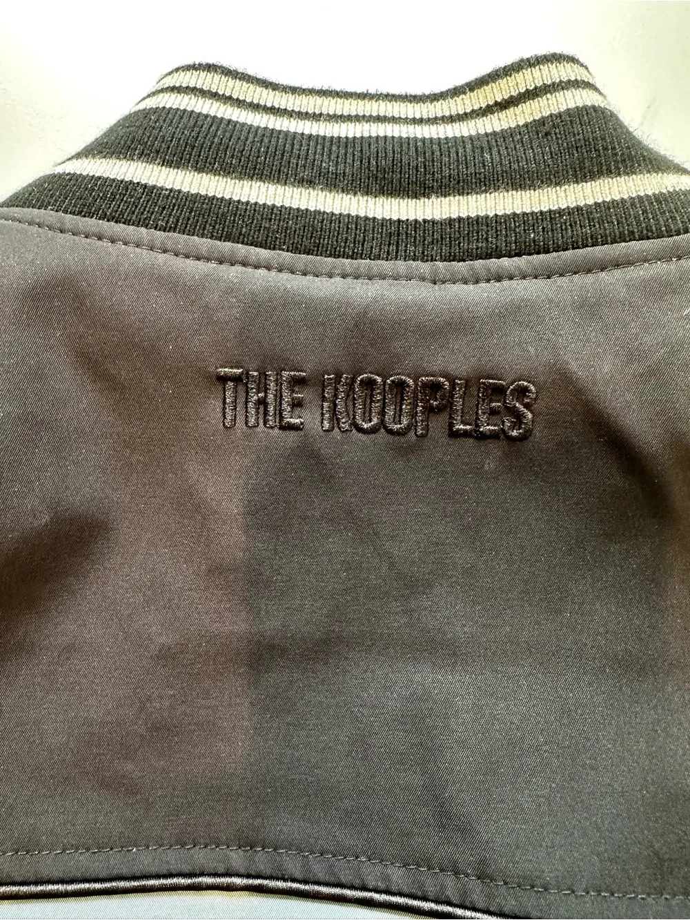 The Kooples Color Block Quilted Bomber Jacket Size L